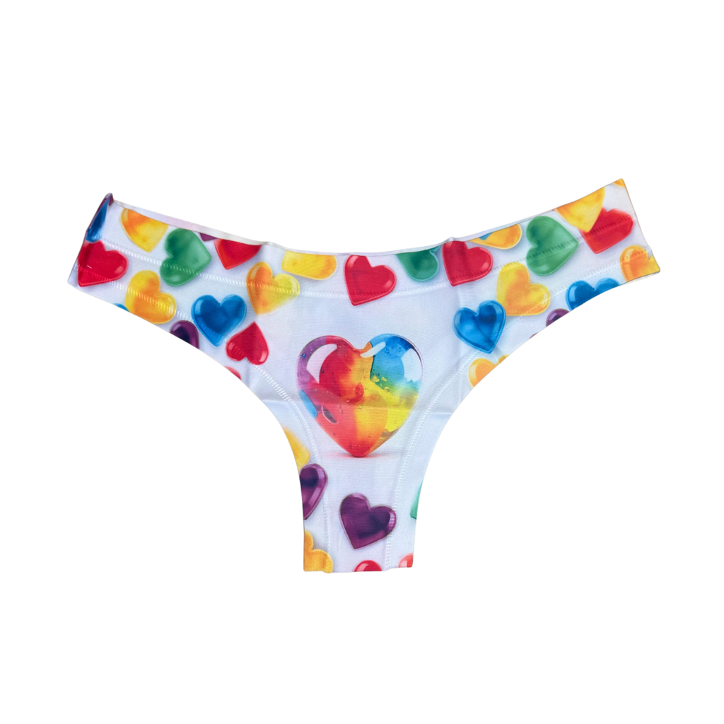 Memème Women’s Ultra-Comfortable VIVID LIFE - Sweet Heart Panties | Breathable Cotton Crotch, Stretchy Fit