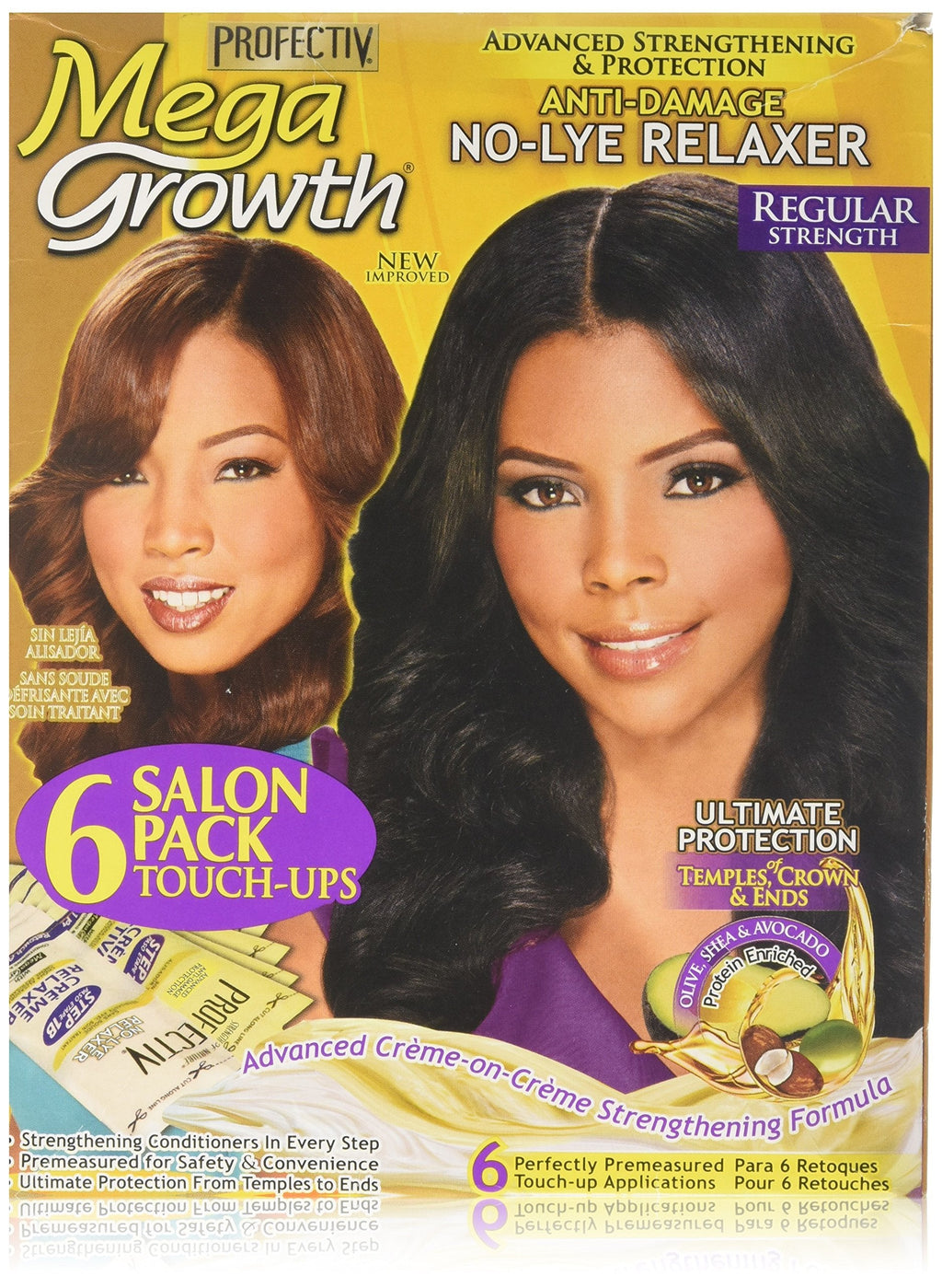 Profectiv | Mega Growth | Anti Damage No Lye Relaxer (Super & Regular) (6 Touch-Ups)
