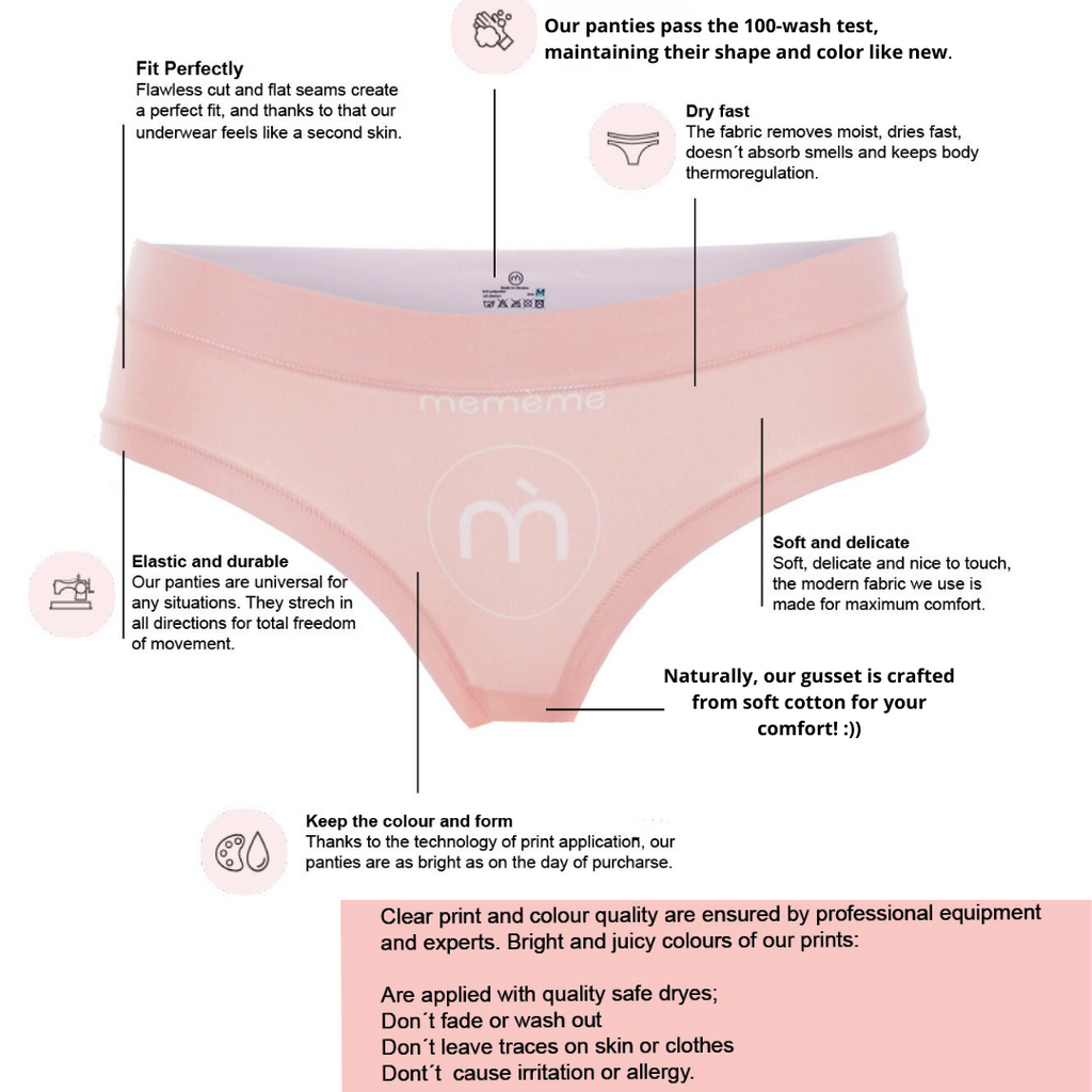 Memème Women’s Ultra-Comfortable 7 DAYS - Choco - Panties | Breathable Cotton Crotch, Stretchy Fit, No Elastic Bands